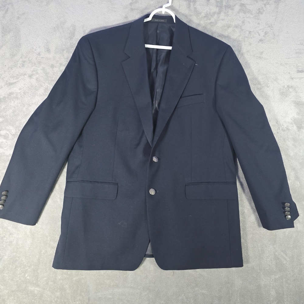Michael Kors Blazer Sport Coat Two Button Navy Blue‎ Men's 44R